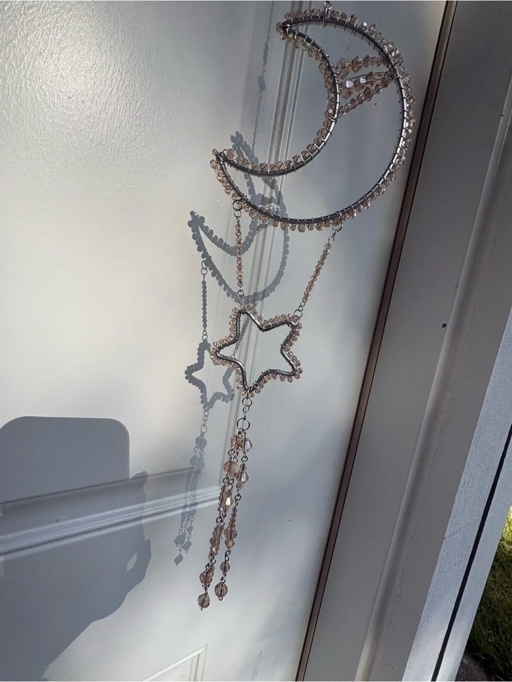 Crescent Moon Champagne SunCatcher - Picture 6 of 9